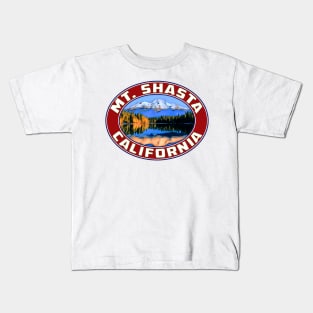 Mount Shasta California Kids T-Shirt